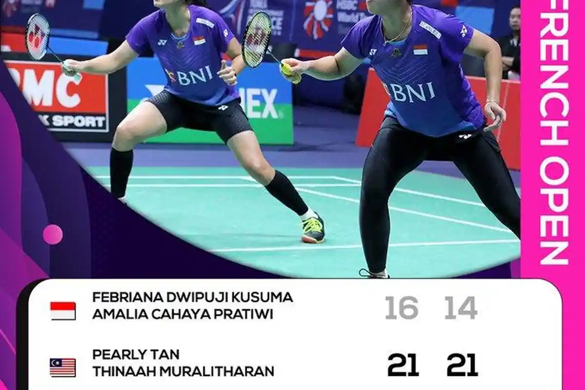 Peringkat BWF Ganda Putri Bumi Langit , Febriana/Amalia Langsung Dapat Lawan Berat di HYLO Open 2022