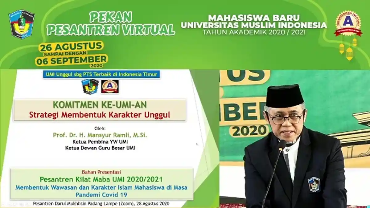 Prof Mansyur: Jadikan UMI Sebagai Lembaga Pendidikan dan Dakwah Termasyhur