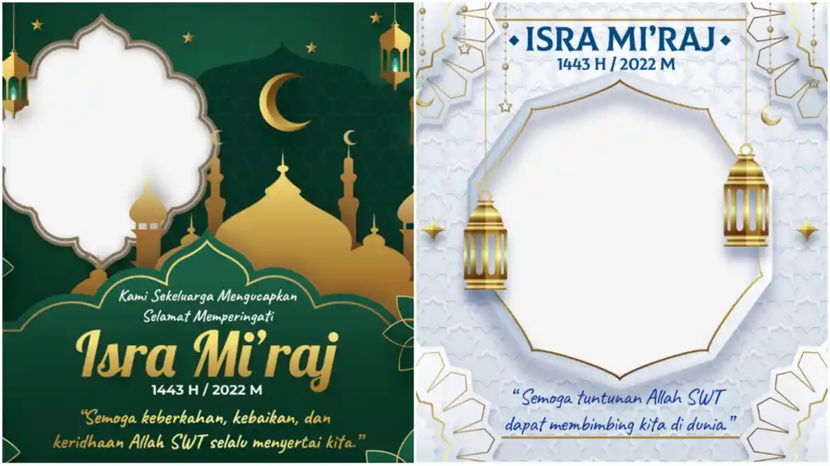 5 Link Twibbon Hari Isra Miraj 2022 Tanpa Logo, Gratis Desain Keren dan Simpel