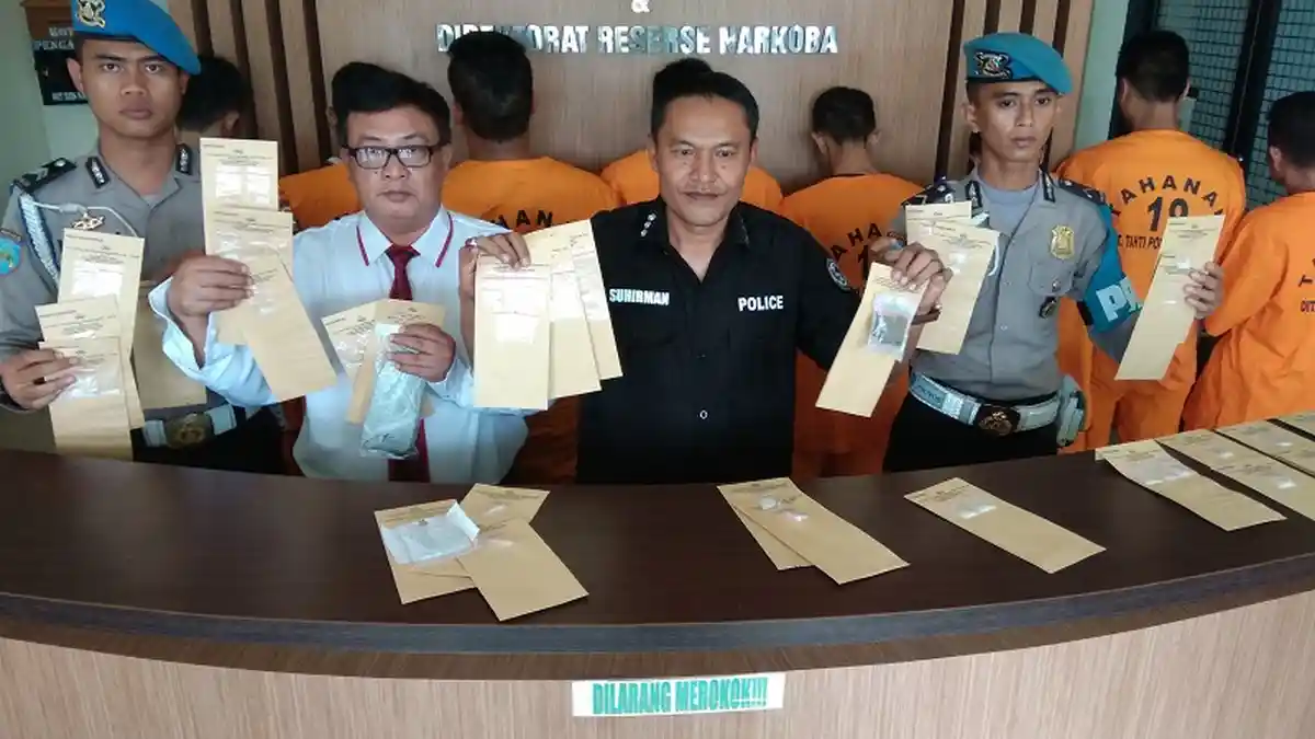 Polda Babel Bekuk 48 Pengedar dan Kurir Narkoba