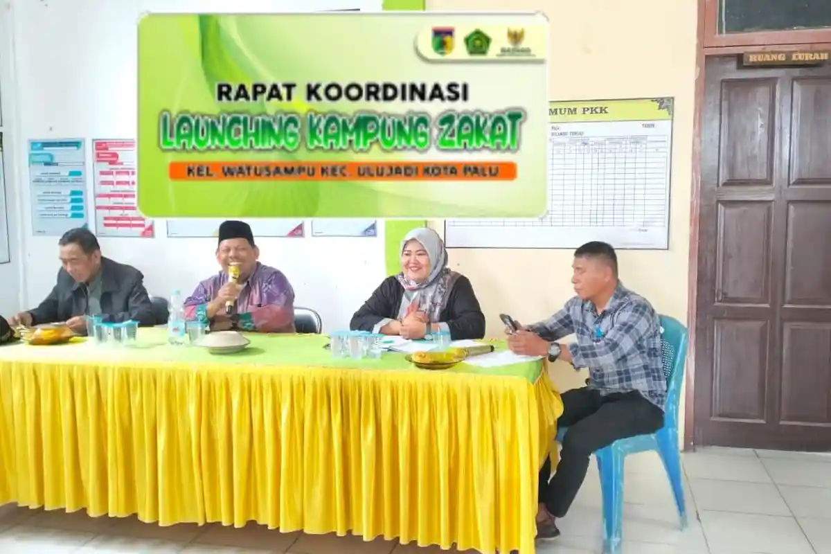 Rapat Koordinasi, Pemkot Palu Bakal Launching Kampung Zakat di Kelurahan Watusampu