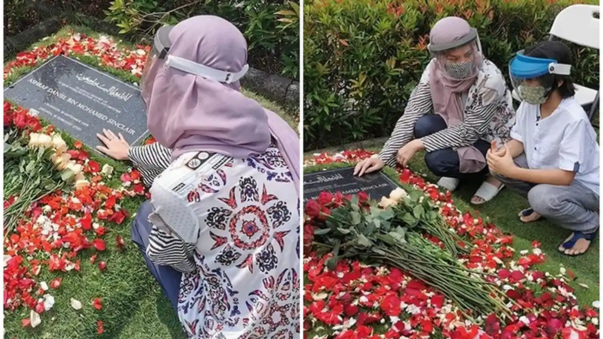 Penampilan Bunga Citra Lestari Bersama Noah Saat Kunjungi Makam Ashraf Sinclair Jadi Sorotan