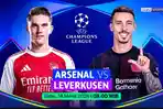 Tak Live SCTV, Link Streaming TV Online Arsenal vs Bayer Leverkusen Leg 2 UCL Main Jam 03.00 WIB