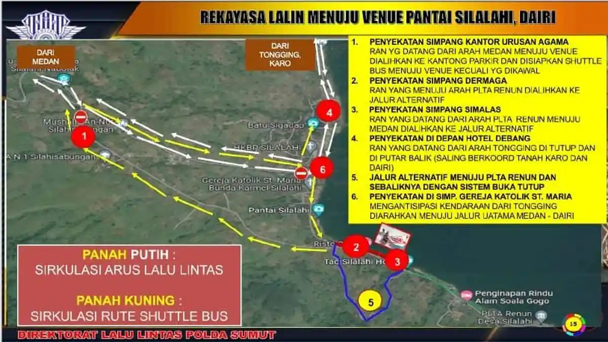 Polda Sumut Rekayasa Arus Lalin Selama Event Aquabike Jetski Danau Toba, Cek Jalurnya!