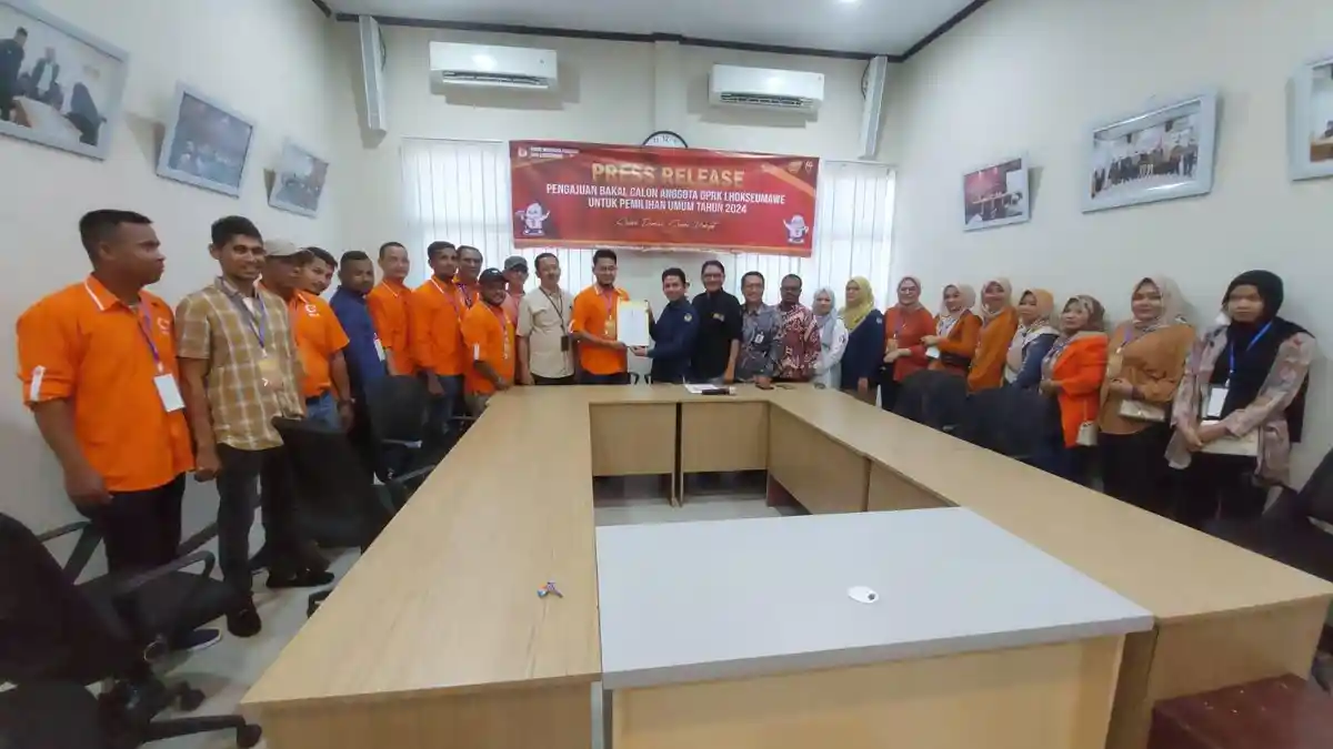 PNA Daftrakan 30 Bacaleg ke KIP Lhokseumawe, Target Raih Delapan Kursi 