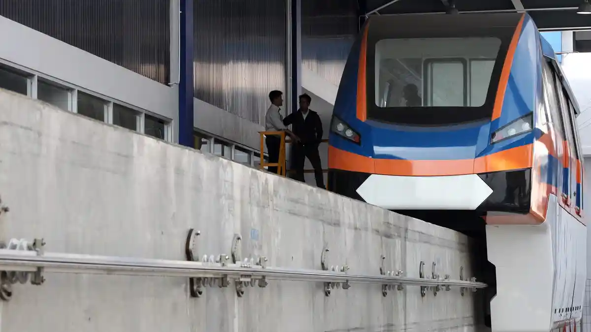Pembangunan Lintasan LRT Cawang - Cibubur Sudah Capai 10 Persen