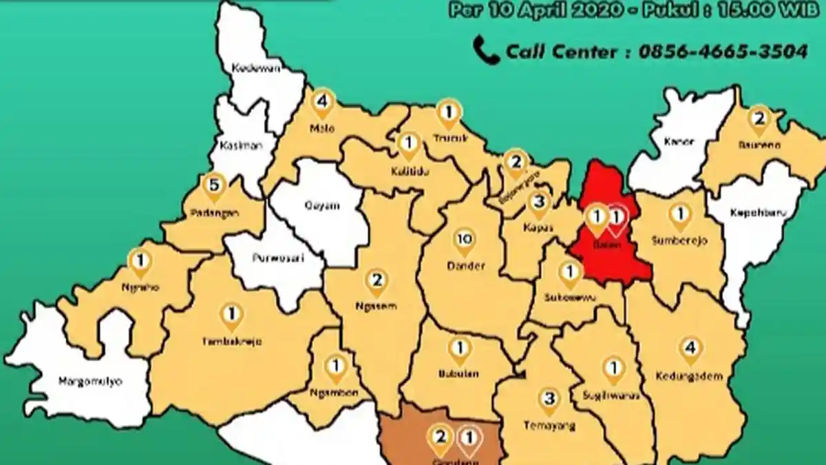 PDP Meninggal di Bojonegoro Dipastikan Positif Covid-19, Pemkab Lakukan Tracking Orang Terdekat