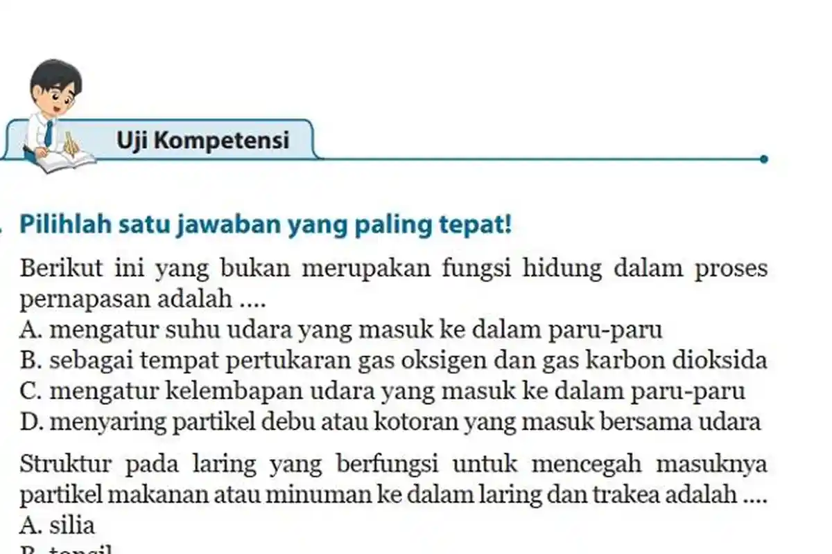 Kunci Jawaban IPA Kelas 8 Semester 2 Halaman 76 77, Soal Uji Kompetensi Bab 8: Pilihan Ganda