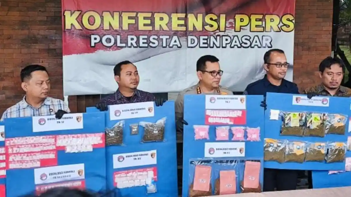 SITA 33,69 Gram Kokain WNA Belarus, Gempur Jaringan Narkoba, Polresta Denpasar Ringkus 42 Pengedar