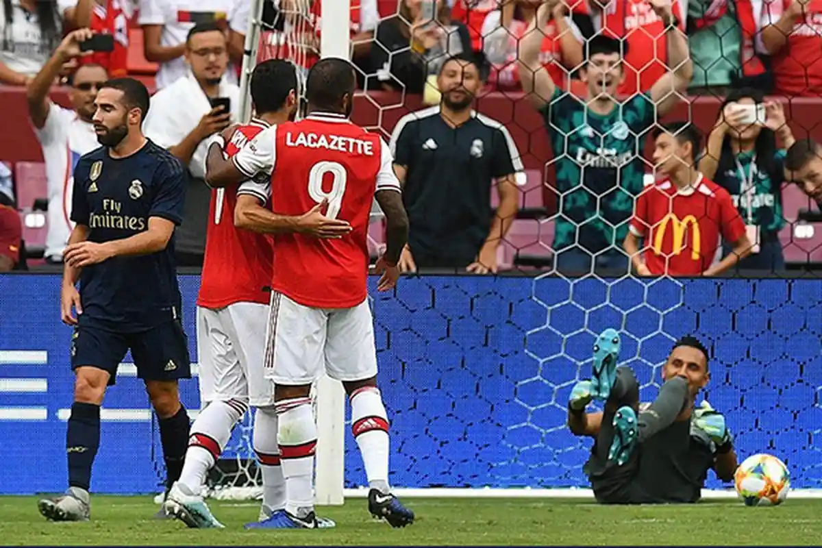 LIVE STREAMING Real Madrid Vs Arsenal ICC Live MOLA TV, Hasil Babak Pertama 0-2