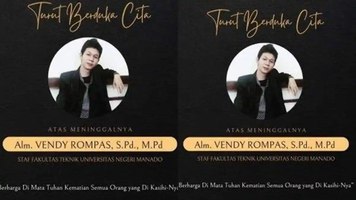 Sosok Vendy Rompas, Staf Dosen Fakultas Teknik Unima Tewas Ditikam ...