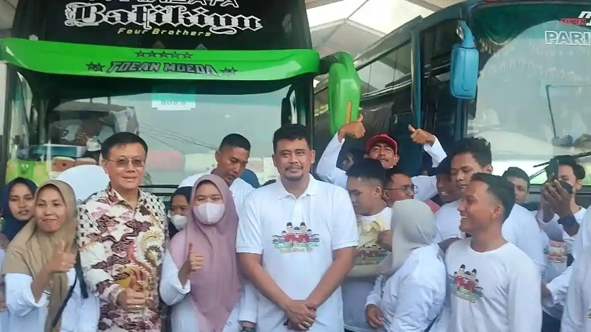 Hari Pertama Mudik Gratis Pemko Medan, Ada 2.264 Peserta yang Akan Diantar ke Kampung Halaman