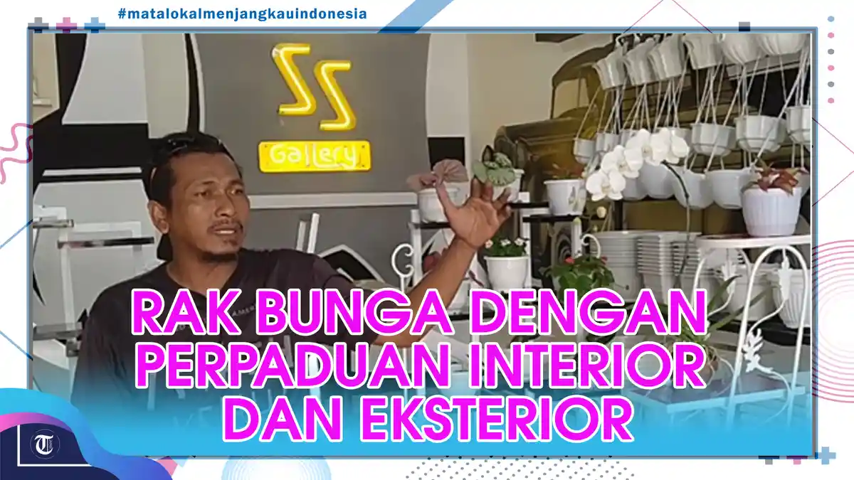 VIDEO Rak Bunga dengan Perpaduan Interior dan Eksterior, Cocok Bagi yang Suka Tanaman Hias