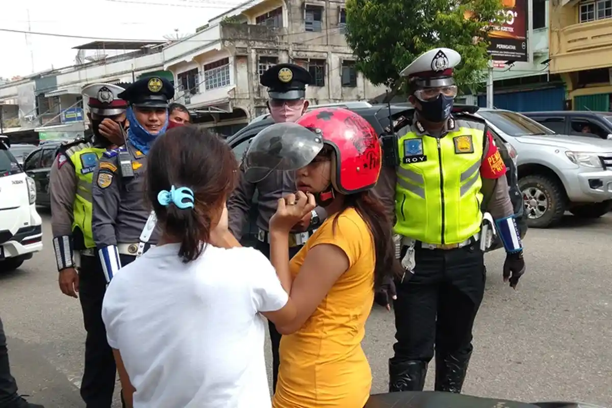 Puluhan Warga Kota Jambi Terjaring Razia Tim Covid-19, Tak Pakai Masker Didenda Rp 50 Ribu