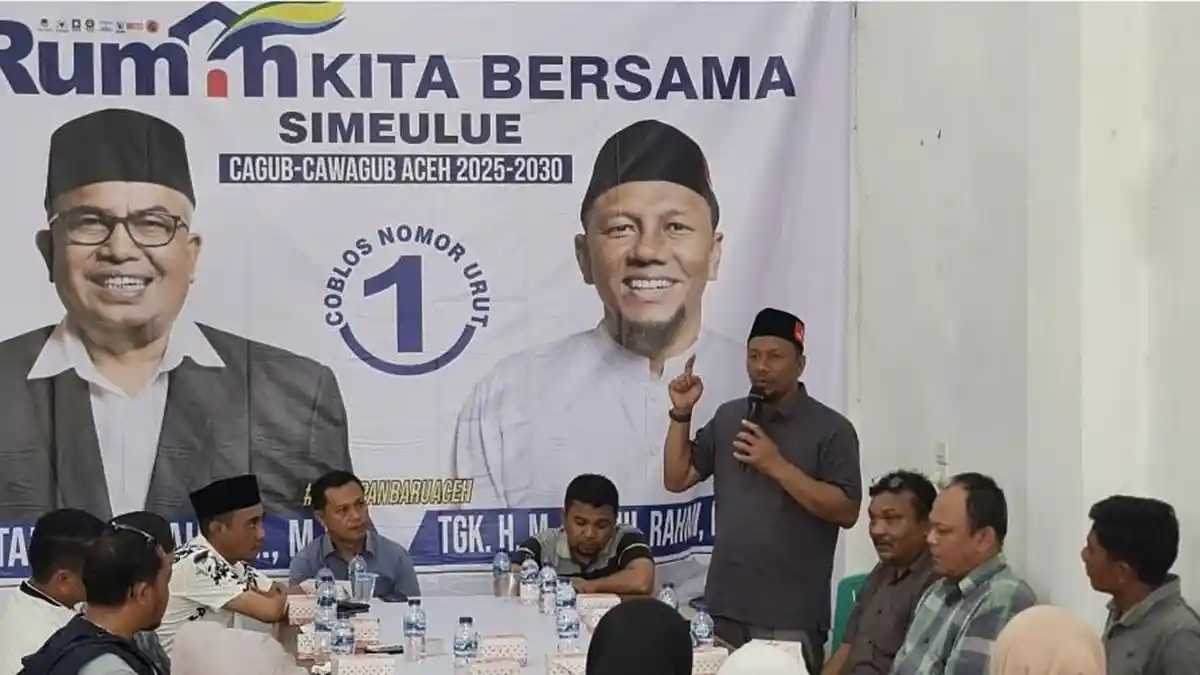 Silaturahmi ke Simeulue, Cawagub Aceh Fadhil Rahmi Sampaikan Ini ke Relawan