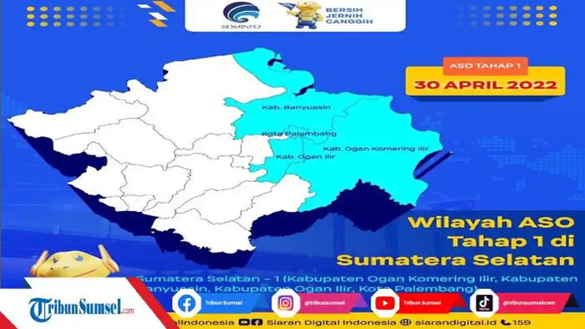 ASO Tahap 1 Mulai 30 April, Ini Daftar Channel Siaran Digital Untuk Kota Palembang dan Sekitarnya