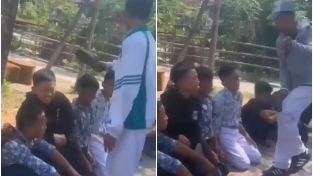 Viral Aksi Perundungan Pelajar SMP di Bekasi: Junior Jongkok Digaplok Sandal Bergantian