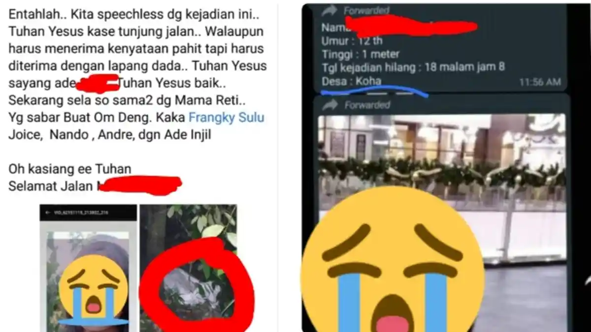 Heboh di Manado Penemuan Mayat Dalam Karung, Saat Dibuka Ternyata Gadis Kecil yang Sempat Hilang