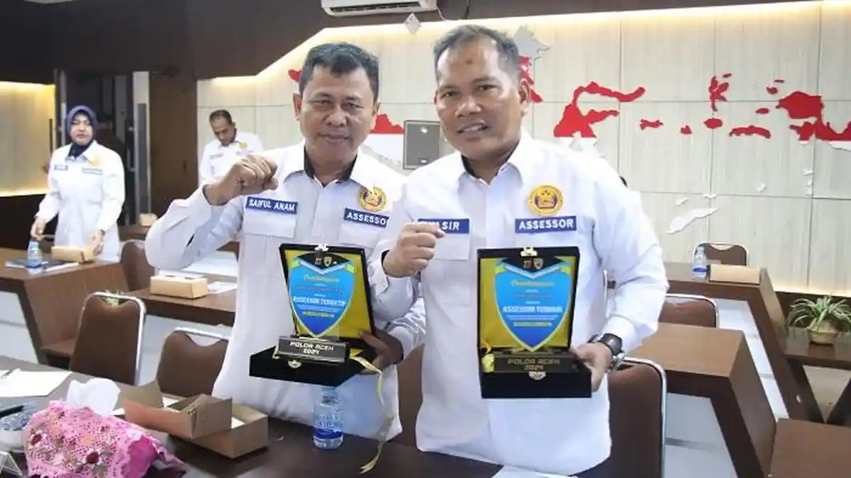 Kompol Yasir dan Kompol Saiful Anam Dinobatkan Asesor Terbaik dan Teraktif Polda Aceh Tahun 2024