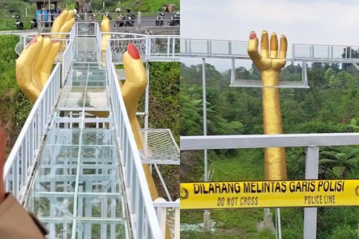 FAKTA di Balik Jembatan Kaca di Banyumas Pecah, Tak Pernah Uji Kelayakan, Segini Ketebalan Kacanya