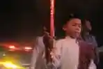 Presiden Jokowi dan Ibu Negara Malam Takbiran di Aceh
