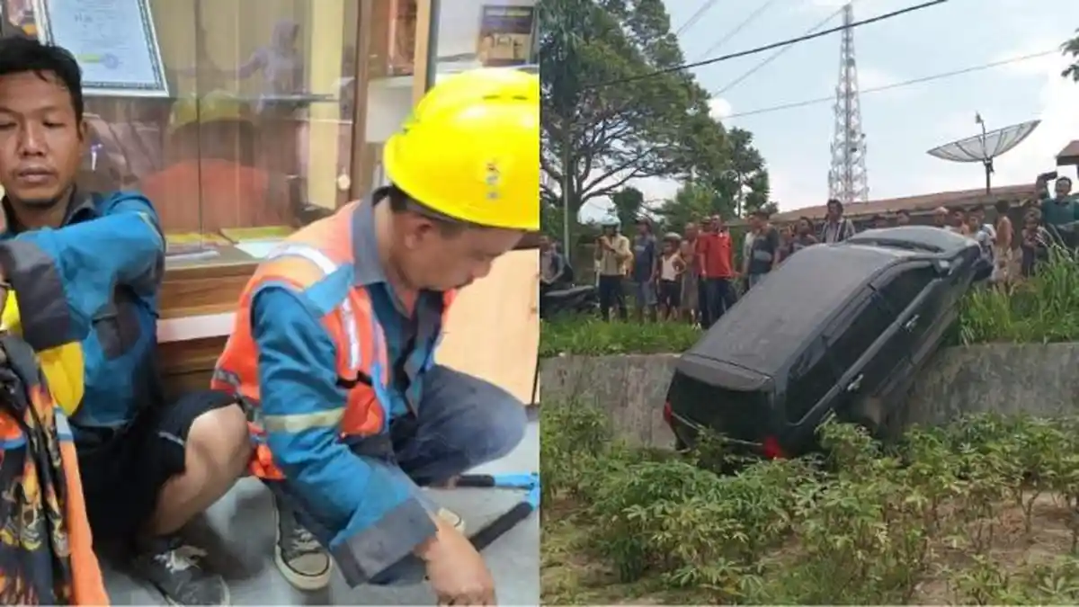 Kejar-kejaran, Mobil Komplotan Maling Kabel PLN di Siantar Terperosok, Begini Nasib Para Maling