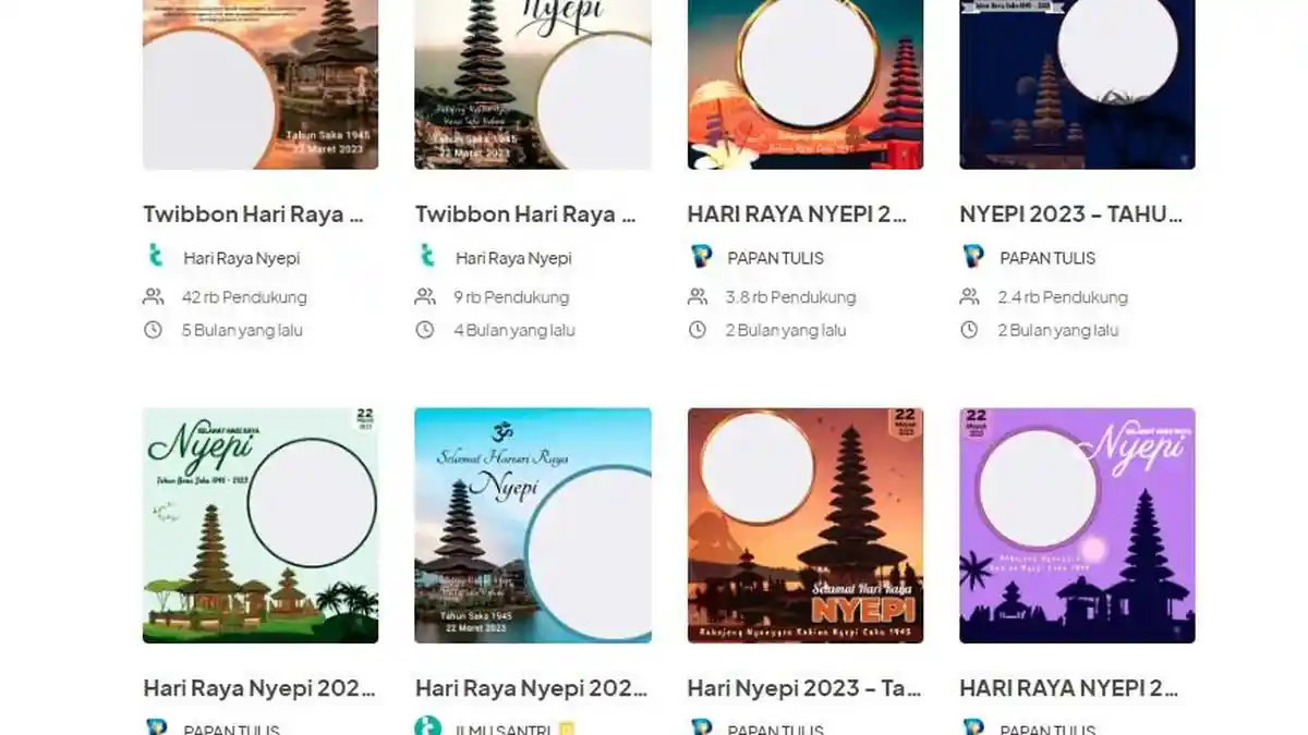 30 LINK Twibbon Hari Raya Nyepi 2023 Gratis dan Menarik Lengkap Cara Menggunakan, Bagikan di Grup WA