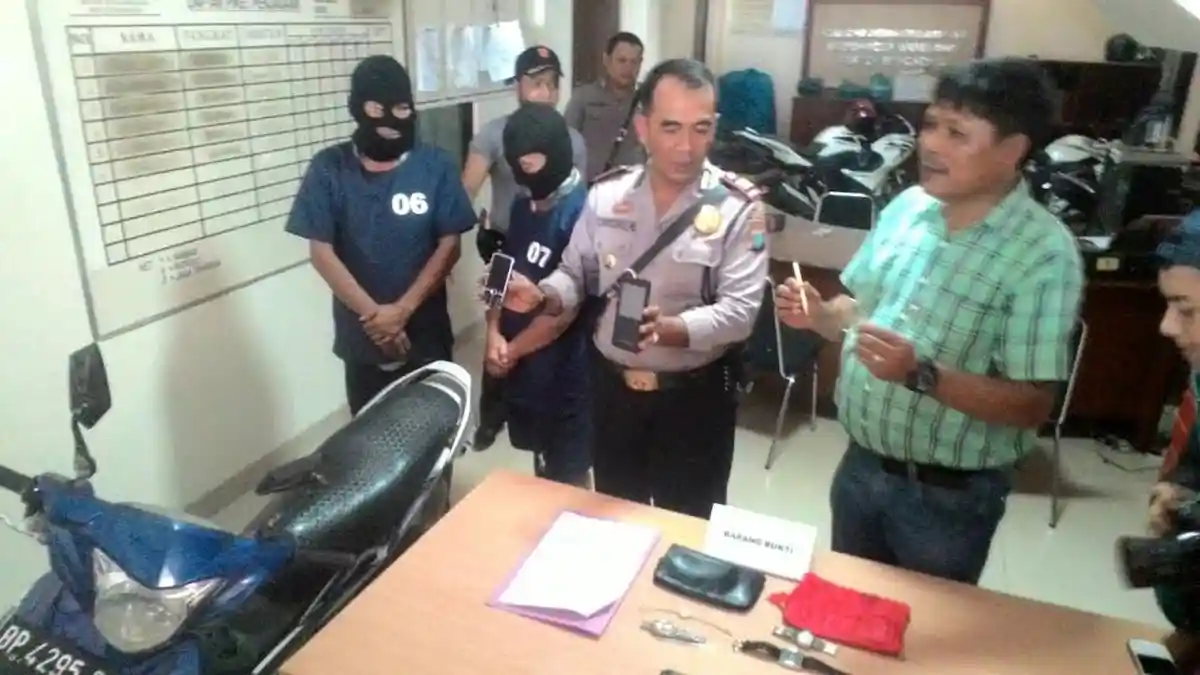 Korban Kenali Ciri Pelaku, Dua Jambret di Bengkong Diciduk