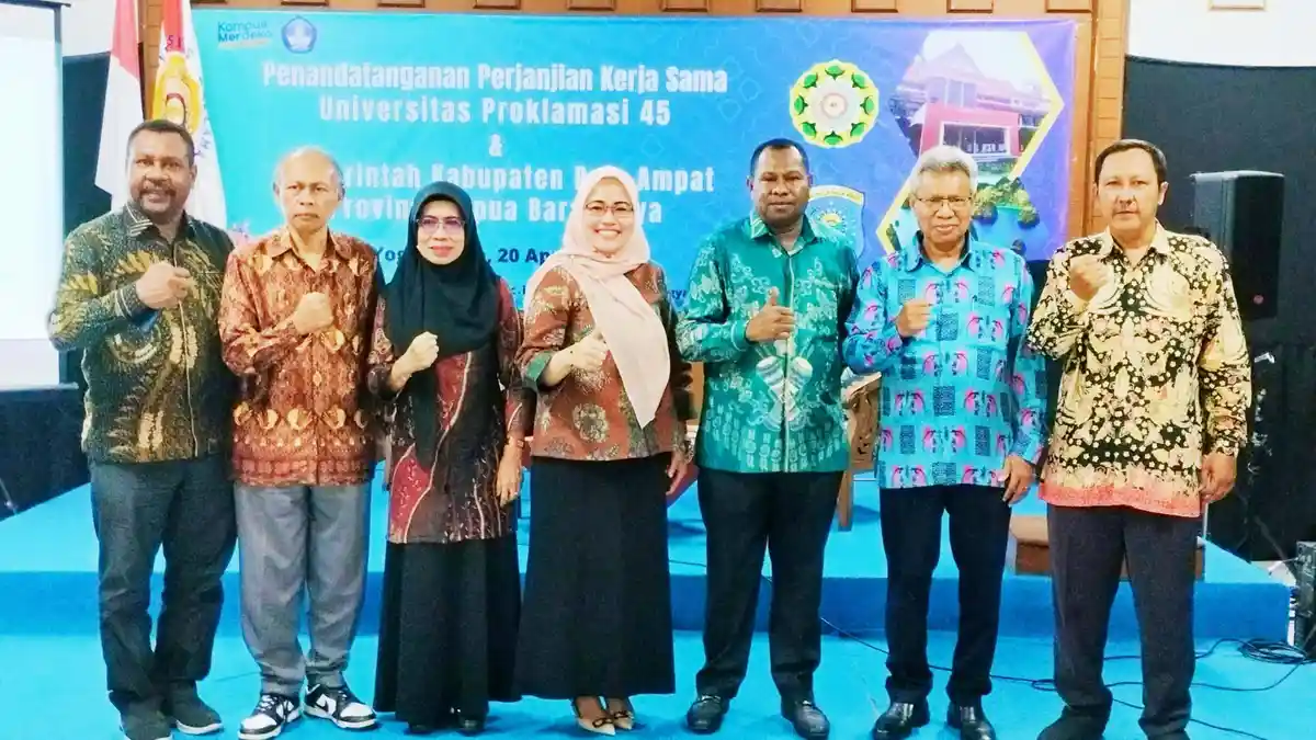 Pemkab Raja Ampat dan UP45 Yogyakarta Teken MoU, Tingkatkan SDM Mahasiswa