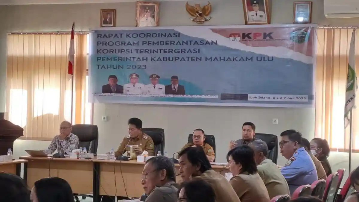 Bupati Mahulu Bonifasius Belawan Geh Buka Rakor Pemberantasan Korupsi Terintegrasi