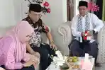 Hepy Safriani-Efsi Maju Pilkada Pagar Alam, Joncik Muhammad Temani Istrinya Sowan ke Ustad Muhaemin
