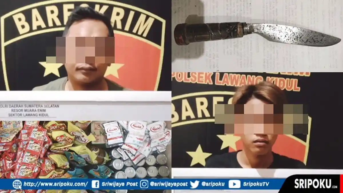 2 Pria Ini Dipergoki Warga Bobol Toko Kelontongan di Pasar Baru Lawang Kidul, Pasrah Dikepung Warga
