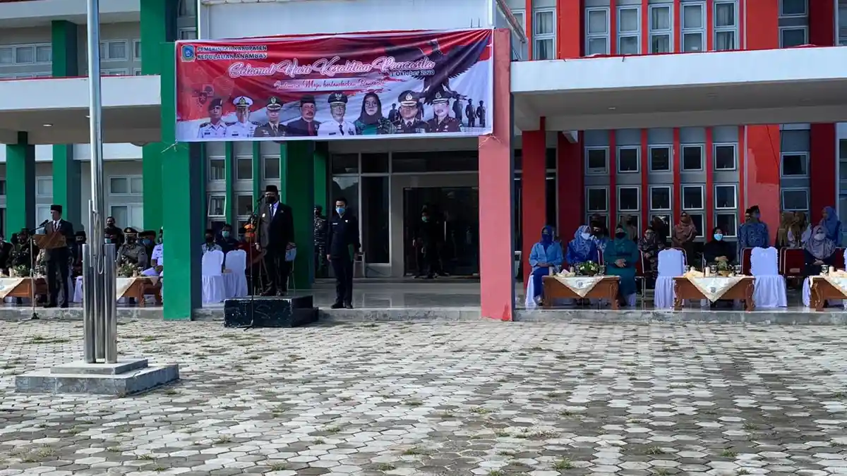 Perdana, Pjs Bupati Anambas Pimpin Upacara Hari Kesaktian Pancasila di Kantor Bupati