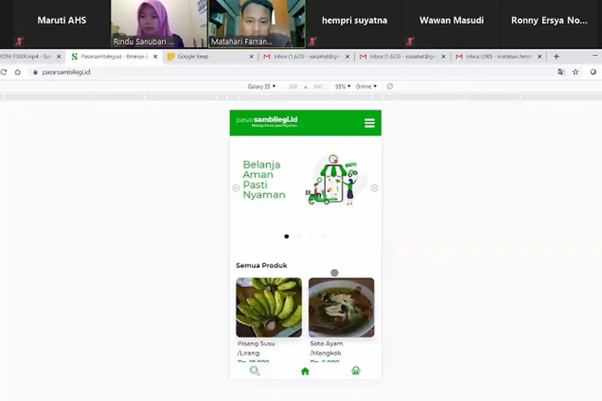 Bangkitkan Pasar Tradisional, FISIPOL UGM Luncurkan Platform pasarsambilegi.id