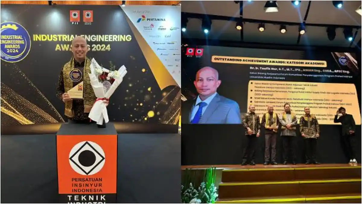 Dosen FTI UMI dan Anggota IMA Makassar Taufik Nur Penerima Industrial Engineering Awards 2024