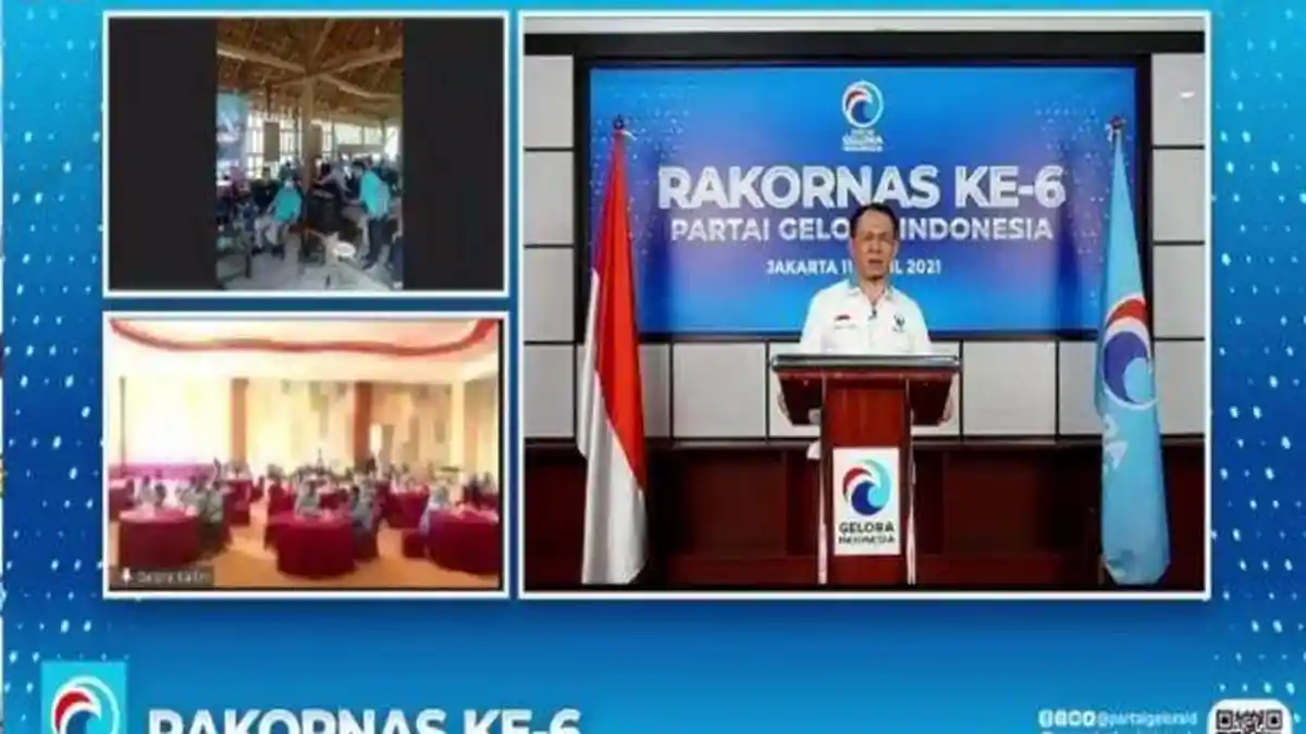 Di Sela Rakornas, Partai Gelora Launching Gelora TV