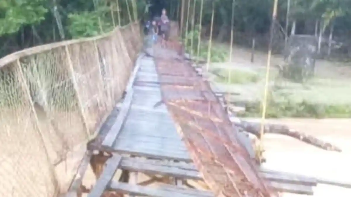 Ekses Banjir di Aceh Barat, Satu Jembatan Gantung Rusak