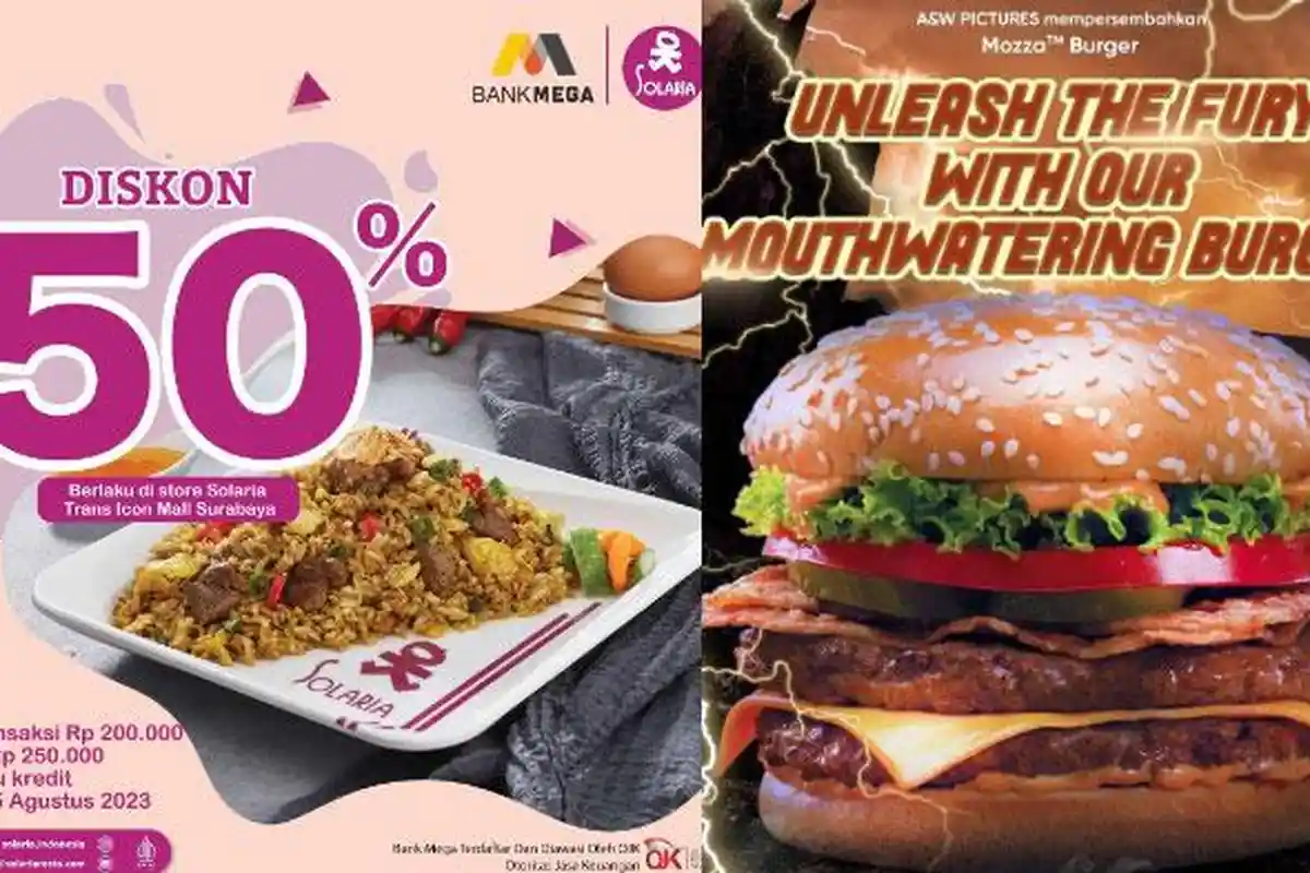 Daftar Promo Restoran Cepat Saji Hari ini 21 Maret 2023, Ada Solaria, A&W dan Burger King