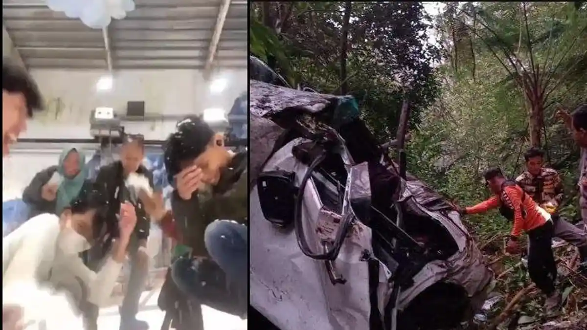 VIRAL Video Terakhir Keluarga Penumpang Fortuner Maut Terjun ke Jurang Jalur Dieng, 4 Orang Tewas