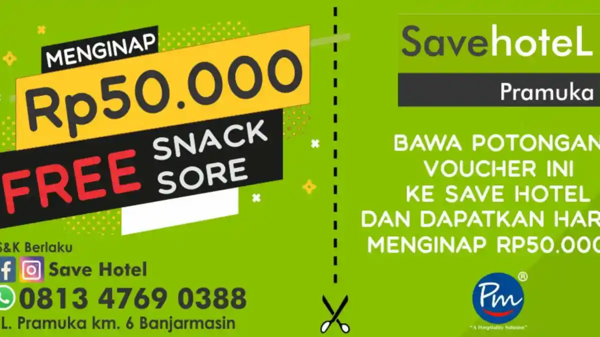 Potong Voucher ini, Nginap di Save Hotel Hanya Rp 50.000