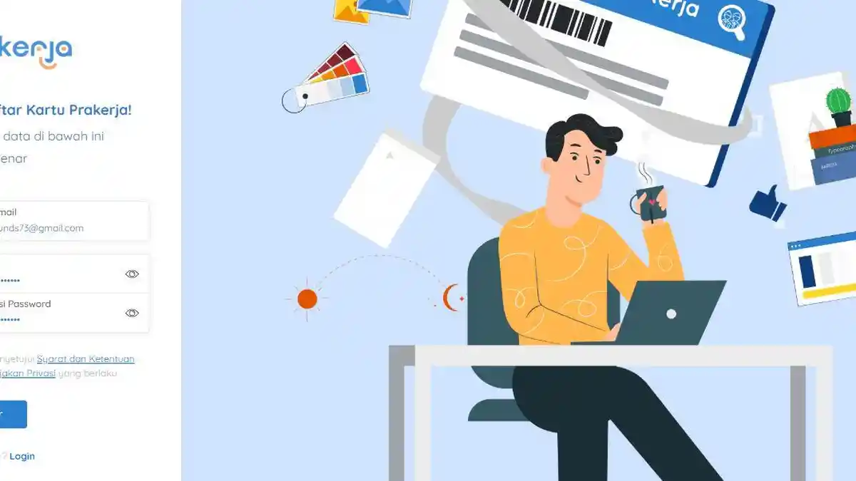 Cara Daftar Kartu Pra Kerja Login prakerja.go.id, Simak Syarat dan Tahapannya