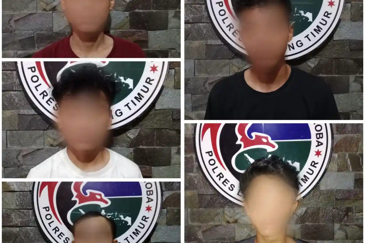 Polres Lamtim Polda Lampung Gelandang Lima Warga yang Tersandung Kasus Narkoba