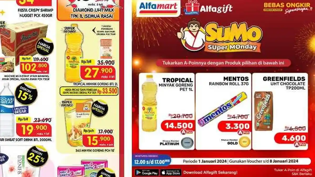HARGA Minyak Goreng 4 Januari 2024 di Superindo dan Alfamart: Banyak Diskon, Migor 2L dan 1L Promo