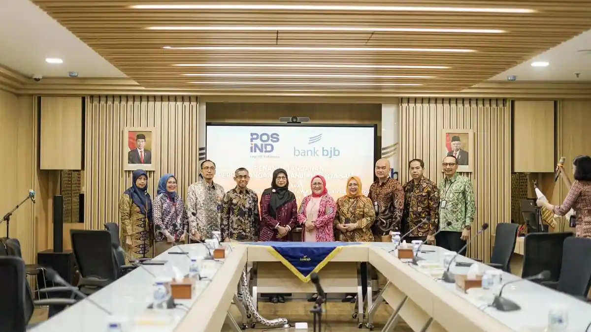 Perkuat Sinergi, bank bjb dan PT Pos Indonesia Perpanjang Perjanjian Kerjasama
