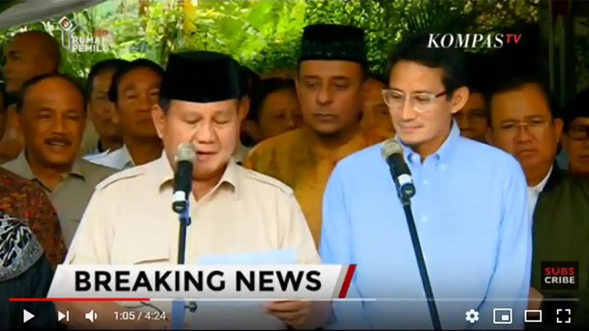 Prabowo-Sandi Sengaja Tak Hadiri Sidang Putusan Sengketa Pilpres 2019 di MK, Ini Alasannya