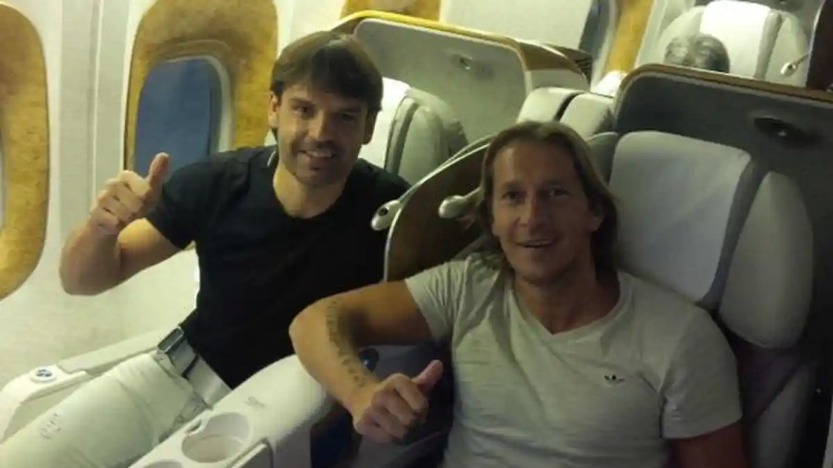Michel Salgado dan Fernando Morientes Ucap Salam Pertemuan untuk Fans Di Indonesia