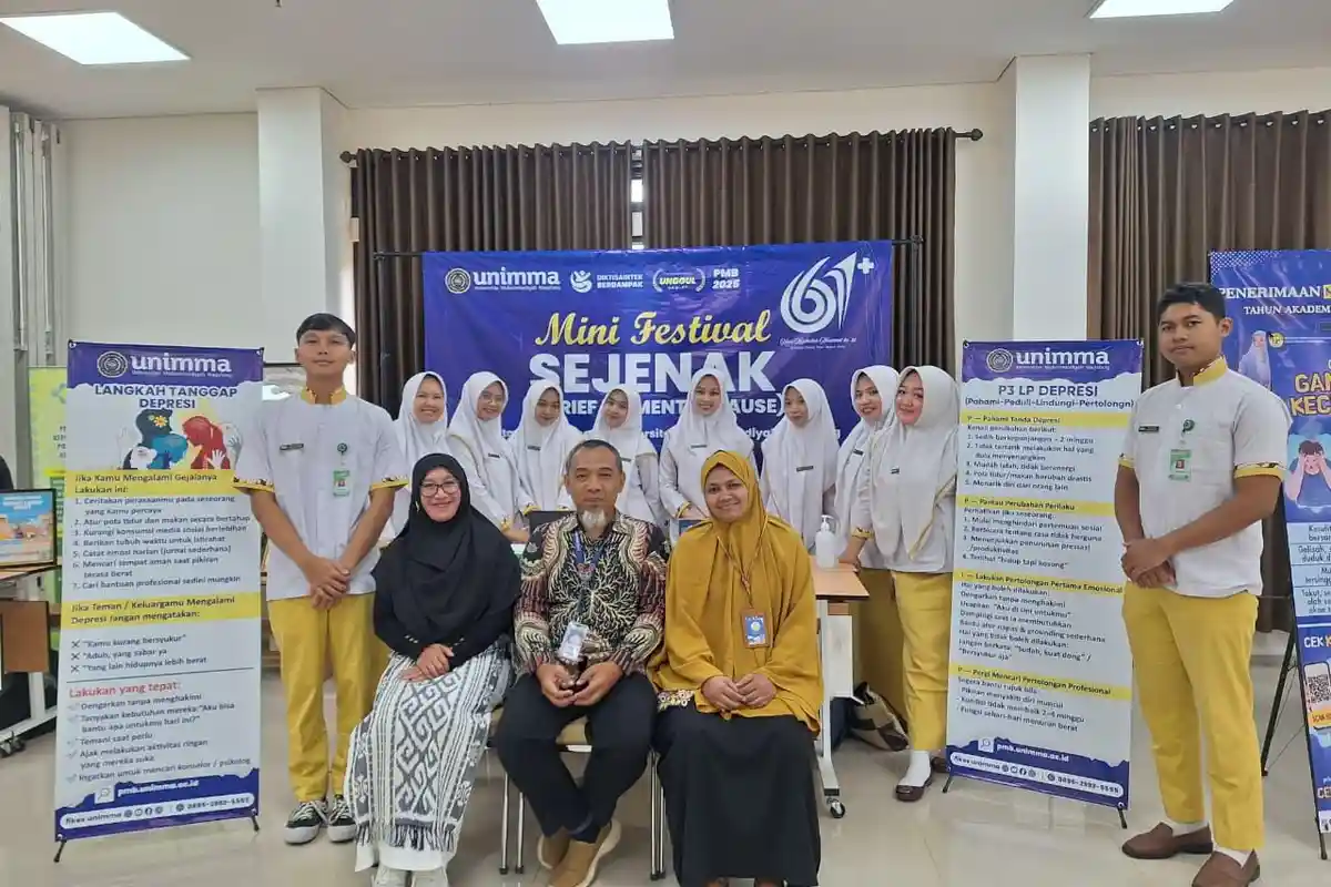 Fikes UNIMMA Hadirkan Ruang Deteksi Dini Depresi di Mini Festival Sejenak HKN 2025