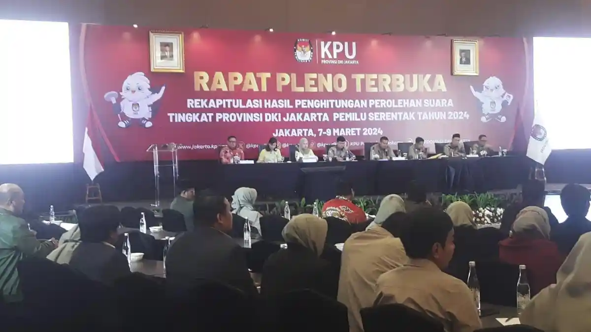 Hari ini, KPU DKI Mulai Rapat Pleno Rekapitulasi Hasil Pemilu 2024