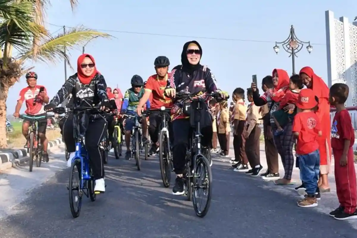 Gowes Jumat Pagi Bupati Sukoharjo Pekan Ini Dilaksanakan di Tawangsari