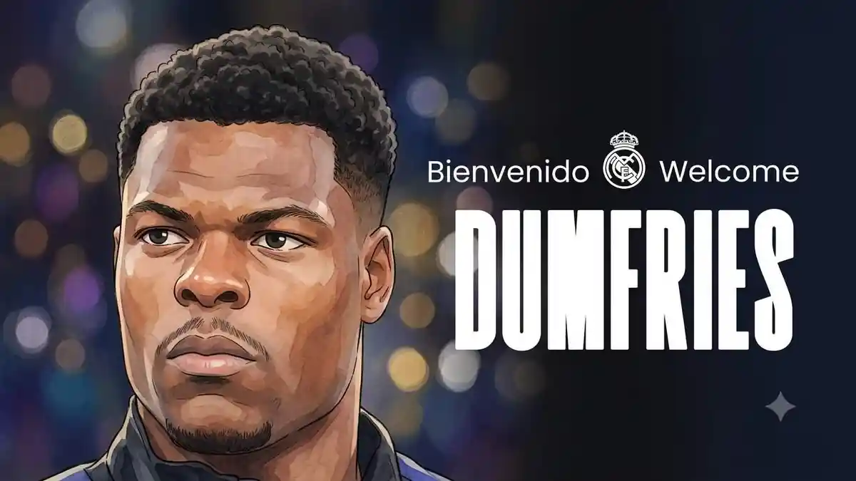 Transfer Real Madrid, Resmi, Denzel Dumfries Diumumkan Sebagai Pemain Baru Real Madrid - Tribunbatam.id